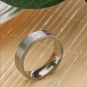 Queen Stainless Steel Wedding Band Ring
